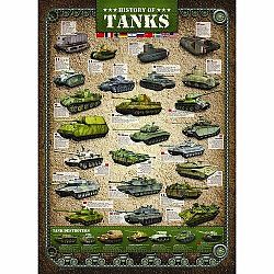 EUROGRAPHICS Puzzle Historie tanků 1000 dílků 