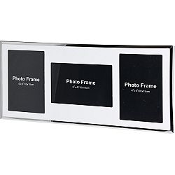 Fotorámček Mirror na 3 fotografie, strieborná 
