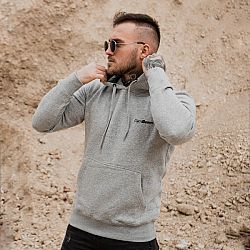 GymBeam Mikina Athlete Grey Black grey M