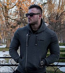 GymBeam Mikina Flexin Grey grey XL
