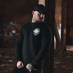 GymBeam Mikina The best version Black black L