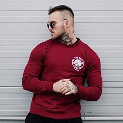 GymBeam Mikina The Best Version Burgundy  XL
