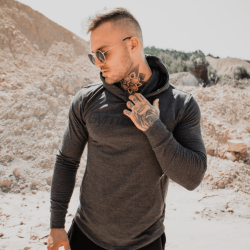 GymBeam Mikina Urban Grey grey L