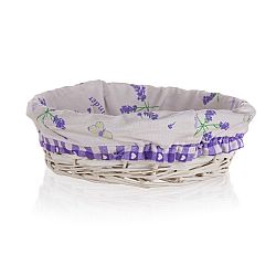 Home Decor Prútený košík Lavender, 25 x 7 cm