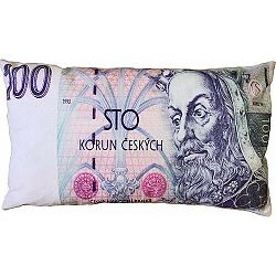 JAHU Vankúšik Bankovka 100 Kč, 35 x 60 cm