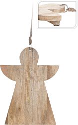 Koopman Drevená doštička Anjel, 36 cm