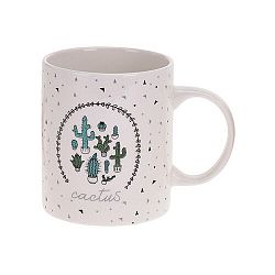 Koopman Porcelánový hrnček Kaktus, zelená