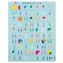 Larsen Puzzle Počítanie zlomkov, 35 dielikov