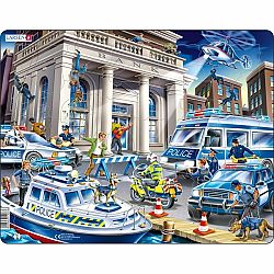 Larsen Puzzle Polícia u lúpeže, 43 dielikov
