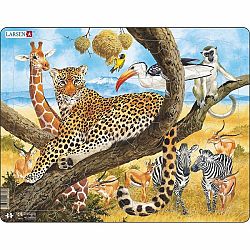 Larsen Puzzle Zvieratá v Afrike, 48 dielikov