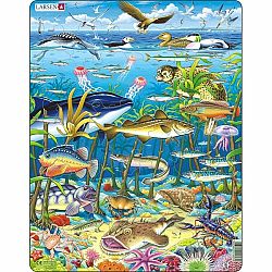 Larsen Puzzle Zvieratá v mori, 60 dielikov