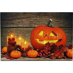 LED Obraz na plátne Pumpkin, 60 x 40 cm