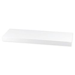 Nástenná polička lesklá 60 cm, biela, 60 cm