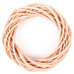 Prútený veniec oranžová, pr. 25 cm