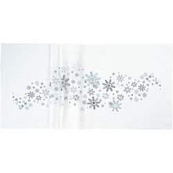 Sander Obrus Crystal medley biela 85 x 85 cm