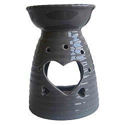 StarDeco Keramická Aromalampa sivá, 13,5 cm