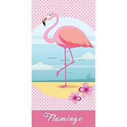 TipTrade Detská osuška Flamingo, 70 x 140 cm
