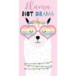 TipTrade Osuška Lama Not Drama, 70 x 140 cm