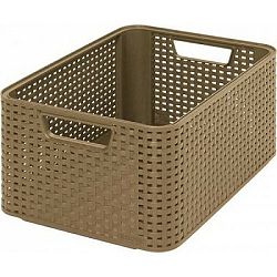 Úložný box RATTAN Style2 M tm. mocha, Curver 