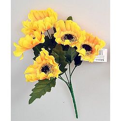 Umelá kytica Slnečnica žltá, 37 cm