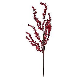 Umelá vetvička s bobuľkami 50 cm, červená