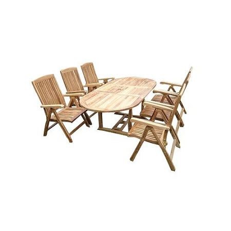 7-dielny set záhradného nábytku Alfi II, teak