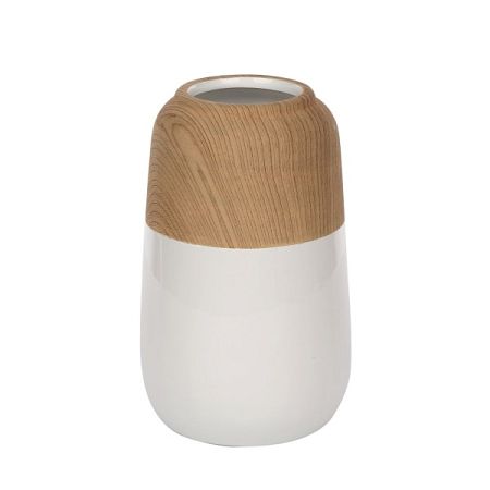 Altom Porcelánová váza Wood, 12,5 x 19,5 cm