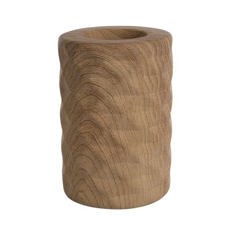 Altom Porcelánový svietnik Wood, 8 x 11 cm
