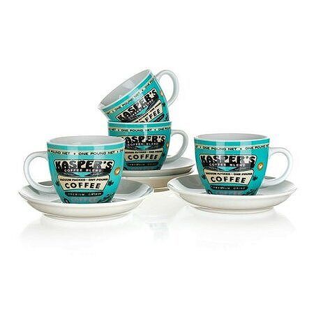 Banquet Šálka s podšálkou Coffee 180 ml, 4 ks