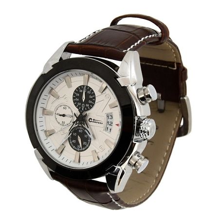 CATTARA Hodinky CATTARA CHRONO WHITE Compass 