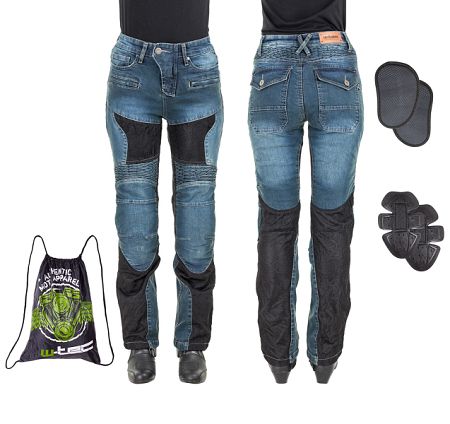 Dámske moto jeansy W-TEC Bolftyna