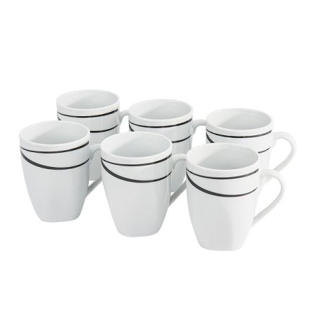 Domestic 6-dielna sada hrnčekov Oslo, 320 ml