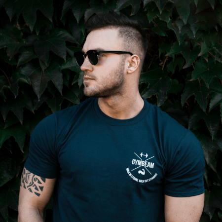 GymBeam Tričko Sweat X Navy White XL