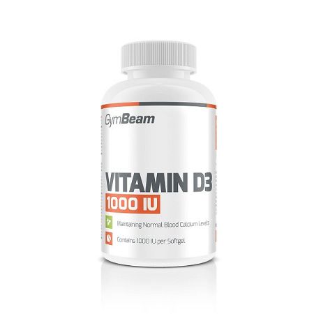 GymBeam Vitamín D3 1000 IU 60 kaps