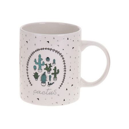 Koopman Porcelánový hrnček Kaktus, zelená