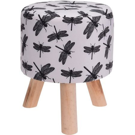 Koopman Taburet Dragonflies, 30 x 30 x 38 cm 