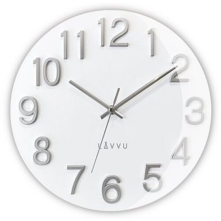 Nástenné hodiny Lavvu LCT1061 NORD White, 30cm 