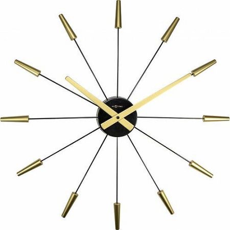 Nextime Plug Inn Gold 2610go nástenné hodiny