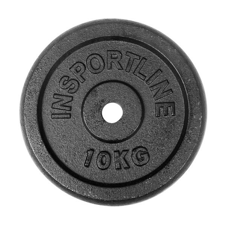 Oceľové závažie inSPORTline Blacksteel 10 kg