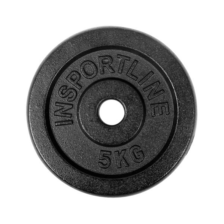 Oceľové závažie inSPORTline Blacksteel 5 kg