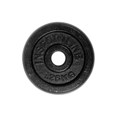 Oceľový kotúč inSPORTline Blacksteel 1,25 kg