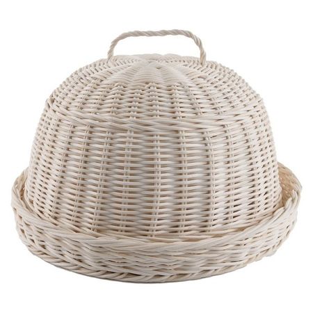 Orion Ratanový chlebník s utierkou, 32 cm