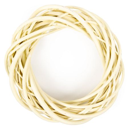Prútený veniec žltá, pr. 25 cm