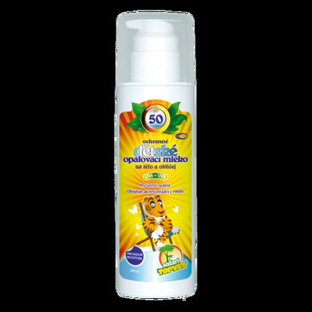 Topvet Detské opaľovacie mlieko SPF 50, 200 ml