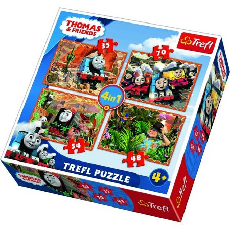 TREFL Mašinka Tomáš 4v1 35,48,54,70 dílků