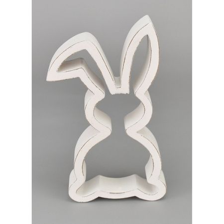 Veľkonočná drevená Silueta zajačika, 18 cm