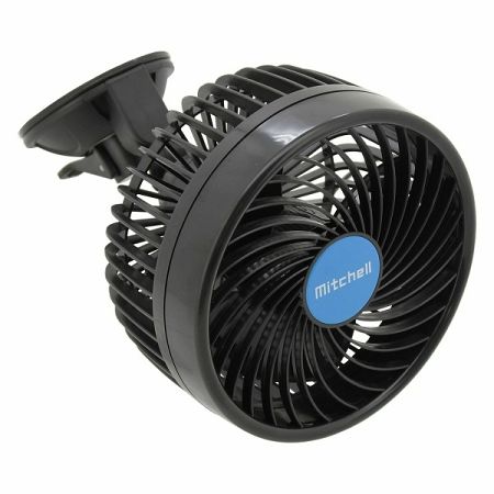 Ventilátor MITCHELL 150mm 12V na prísavku