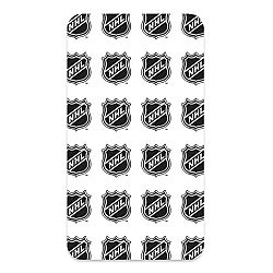 BedTex Bavlnené prestieradlo NHL Logo White, 90 x 200 cm