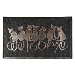 BO-MA Trading Vonkajšia rohožka Sediaci mačky, 45 x 75 cm
