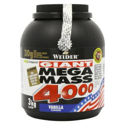 Gainer Giant Mega Mass 4000 - Weider 3000 g chocolate